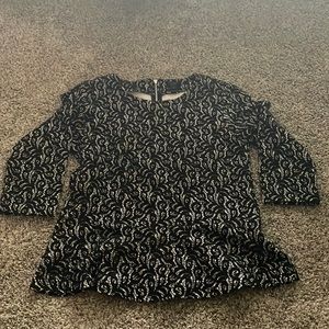 JCREW synced waist blouse